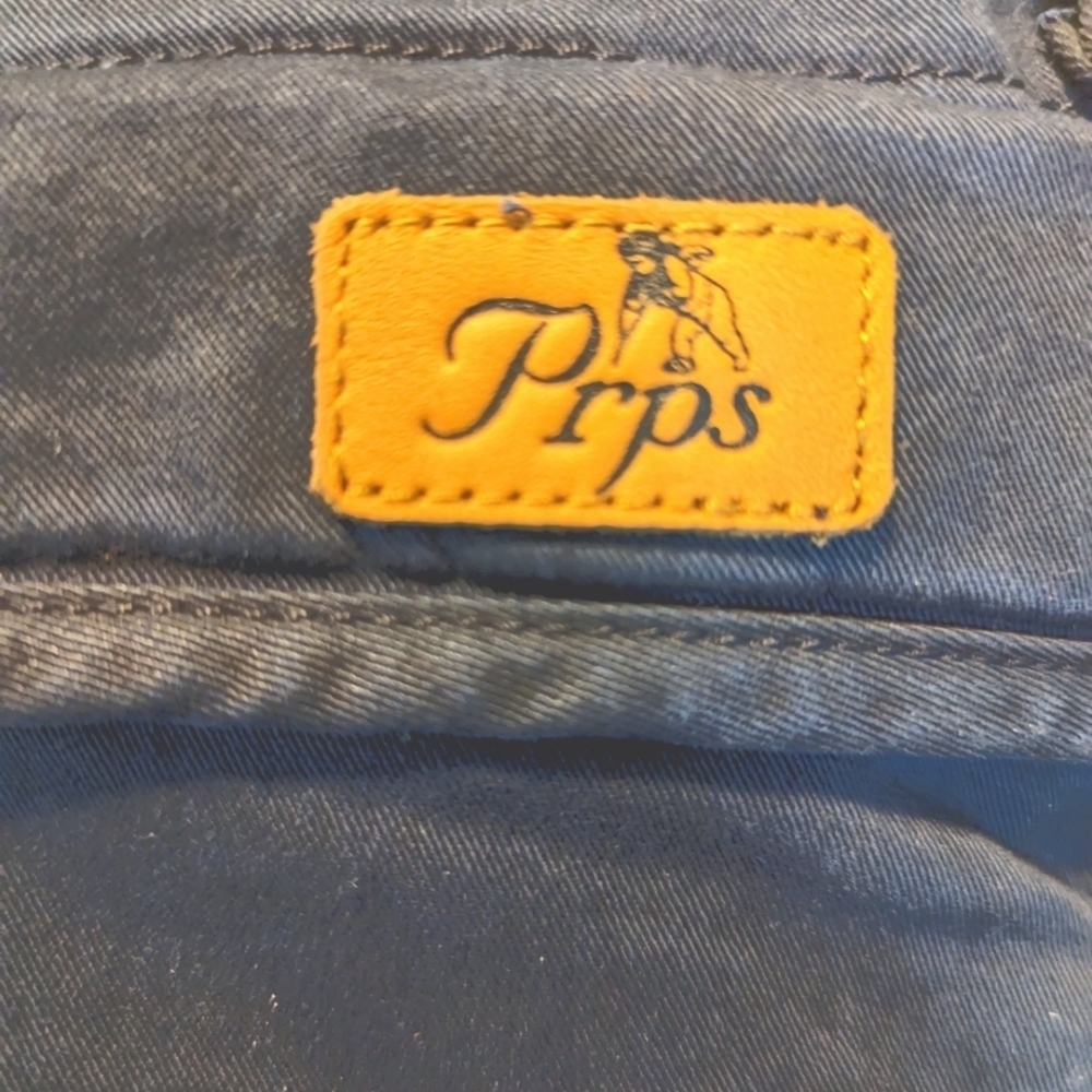 NWOT...PRPS Navy Side Zipper Skinny Pants...Size 33 - Picture 4 of 9